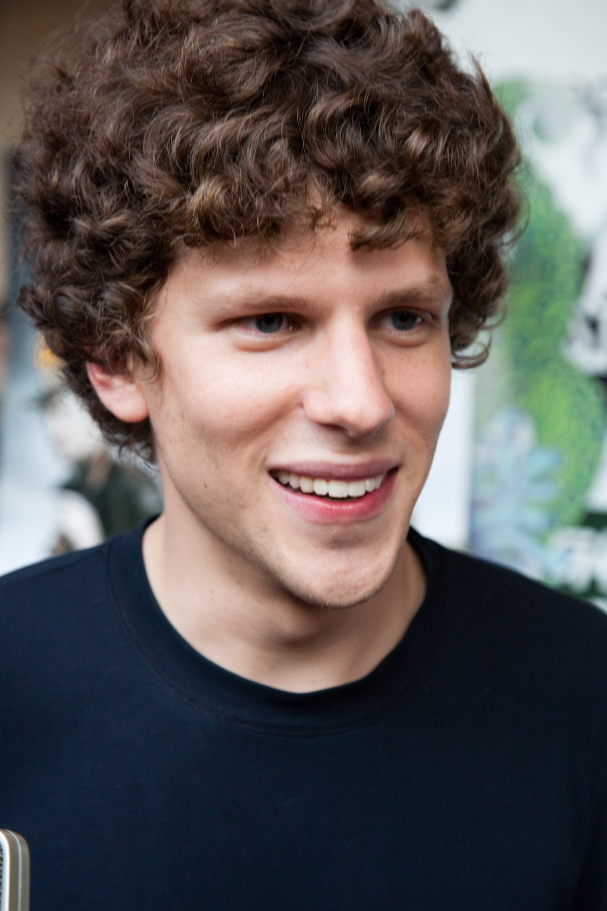Jesse Eisenberg en la alfombra roja del Festival de Cine de Londres