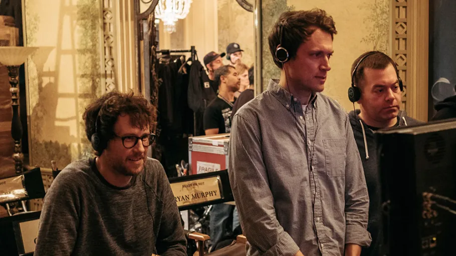 El equipo de Radio Silence, Matt Bettinelli-Olpin y Tyler Gillett, en el rodaje de una película