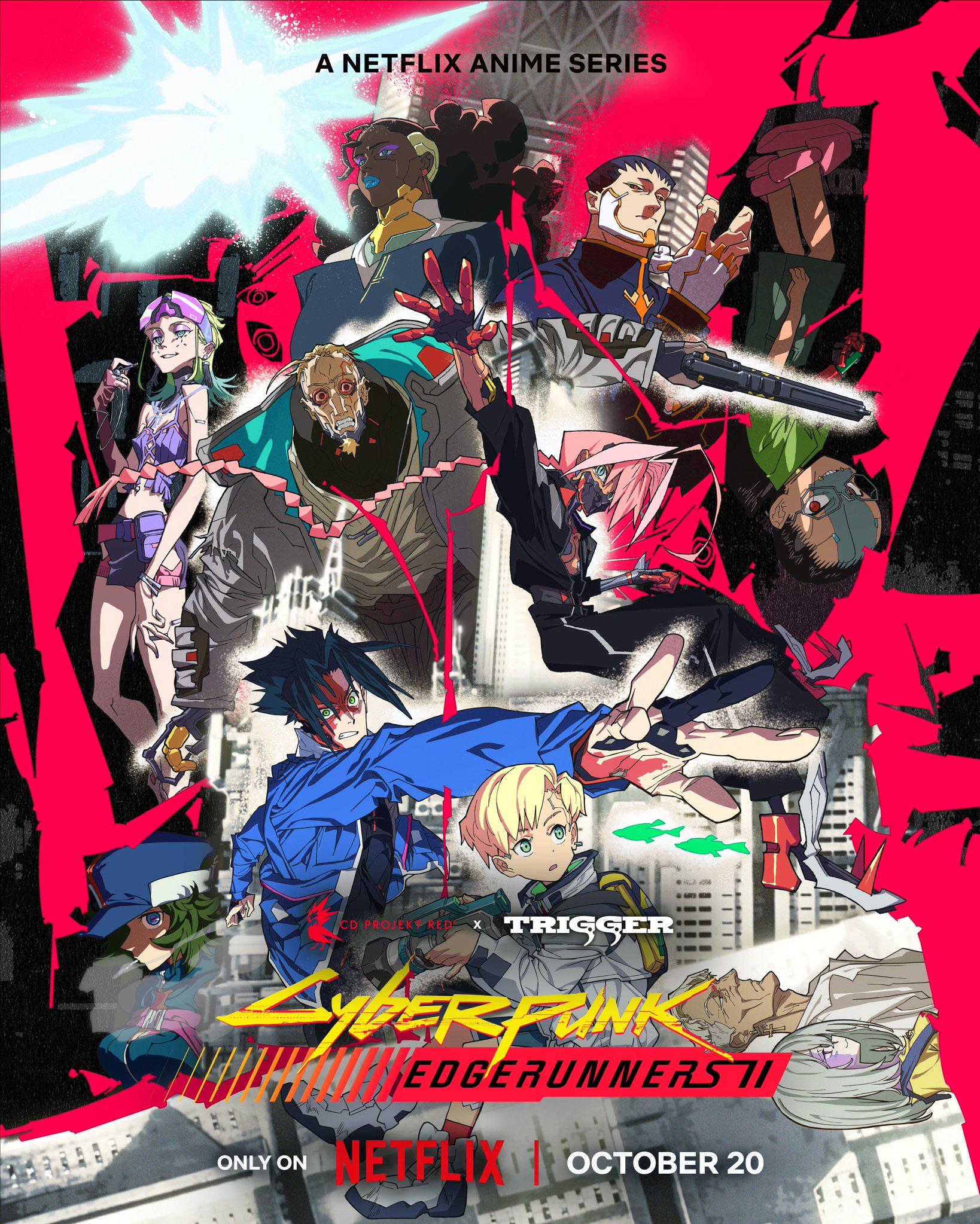 Póster promocional de Cyberpunk: Edgerunners 2 con los nuevos personajes